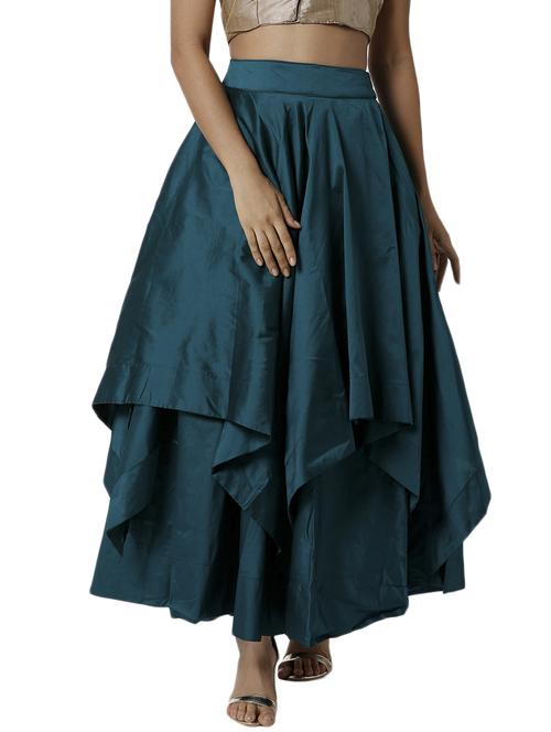 high rise flared skirt - 18203261 - Standard Image - 0