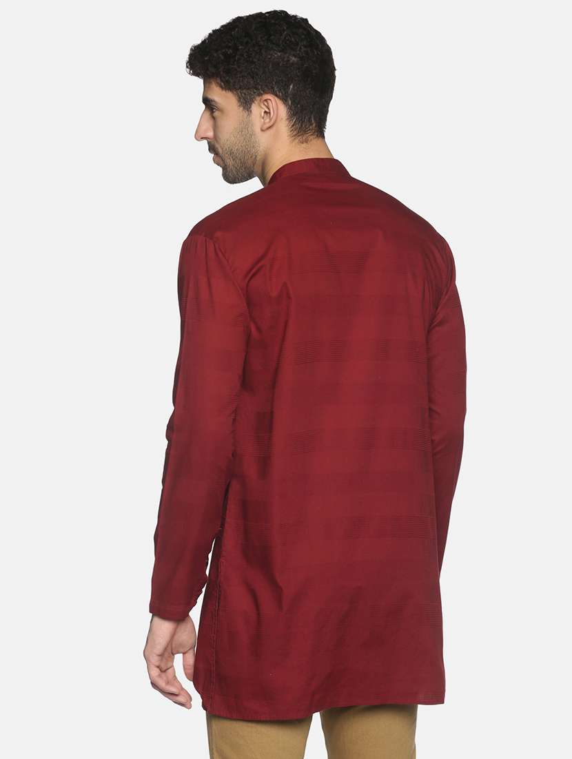 brown solid asymmetric kurta - 18203305 - Standard Image - 2