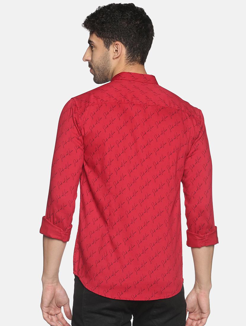 mens typography casual shirt - 18203333 - Standard Image - 2