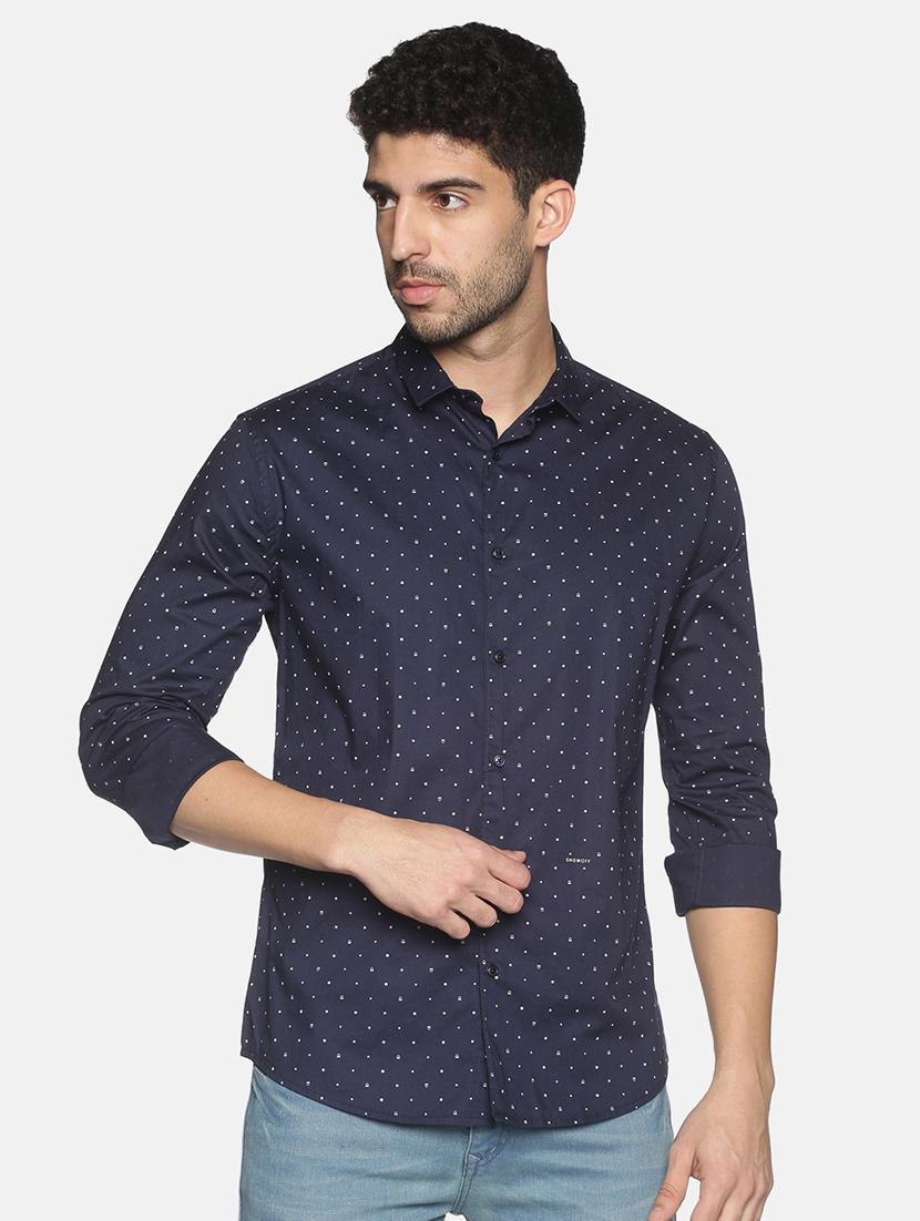 mens polka dots casual shirt - 18203348 - Zoom Image - 0