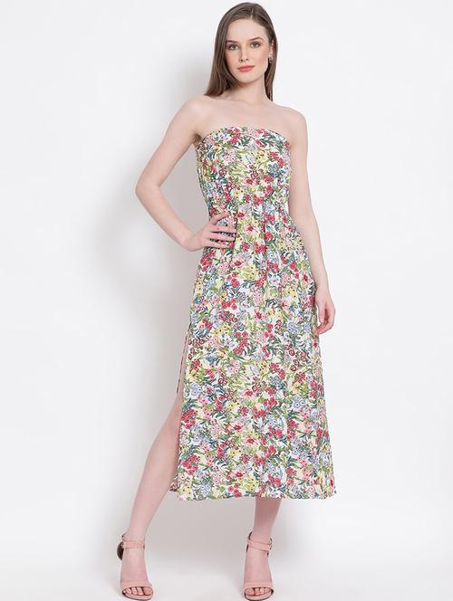 women's tube floral dress - 18204225 -  Standard Image - 0