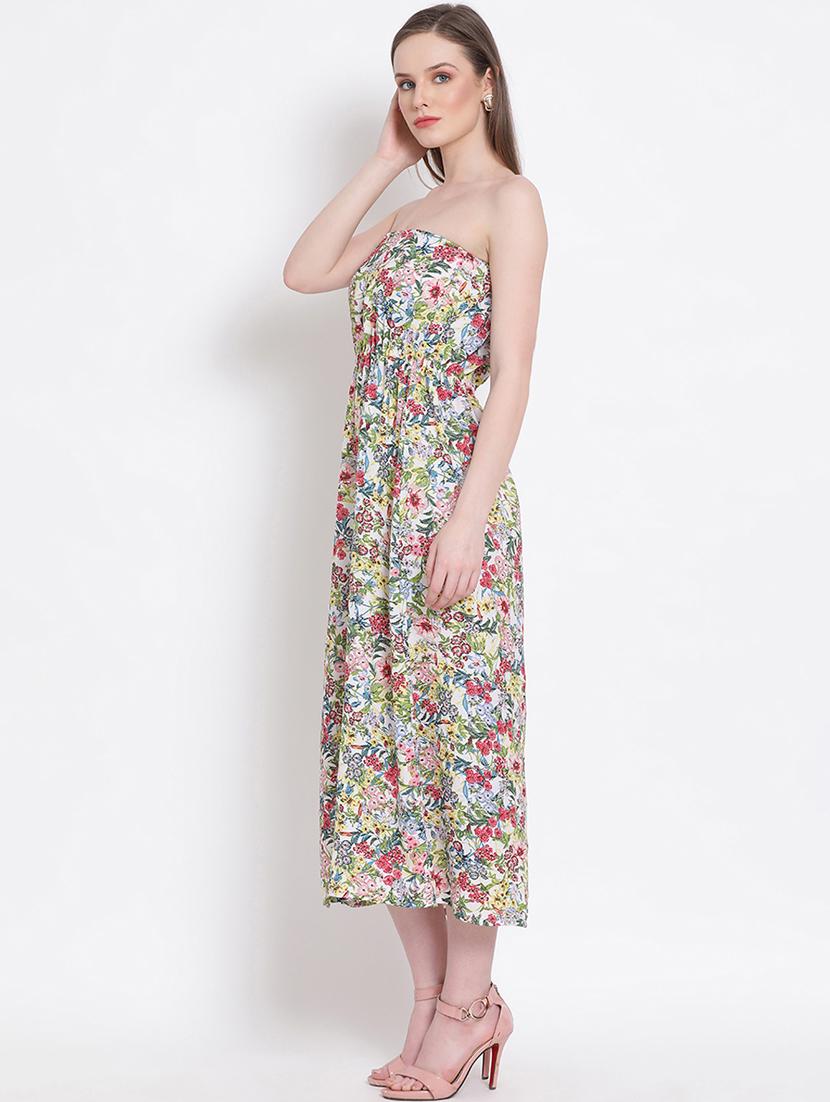 women's tube floral dress - 18204225 - Standard Image - 2