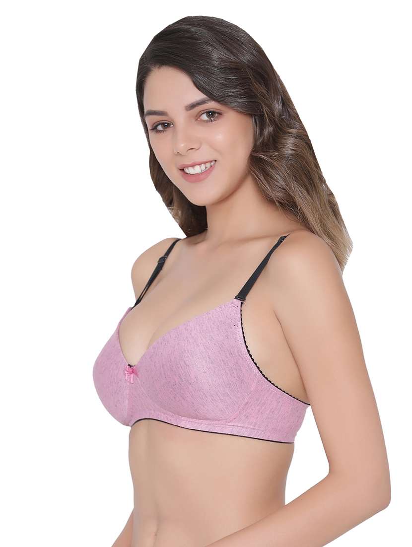 pink solid push up bra - 18204387 -  Standard Image - 2