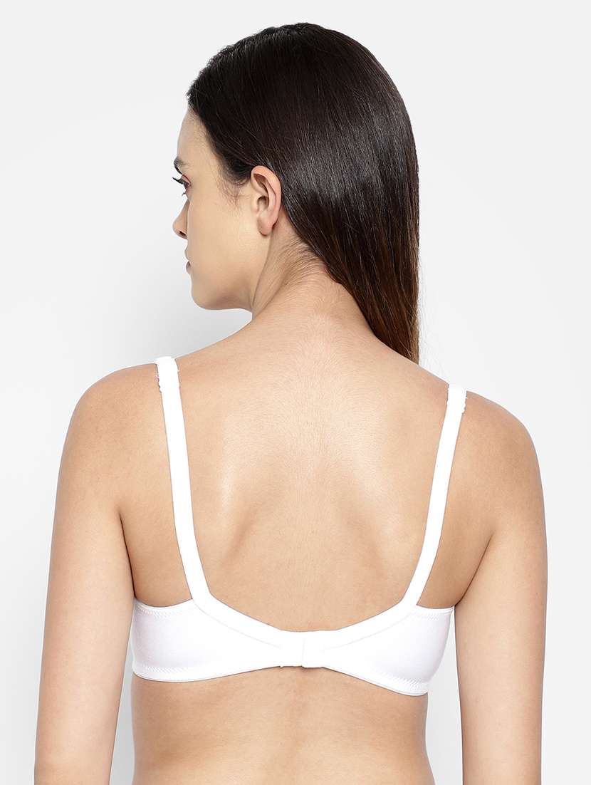 white solid regular bra - 18204441 - Standard Image - 2