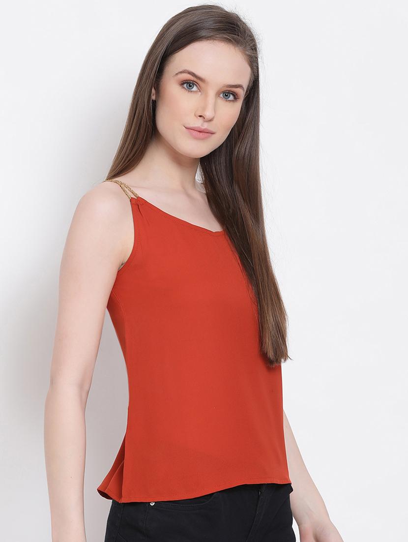 women's straight shoulder strap top - 18204924 - Standard Image - 2