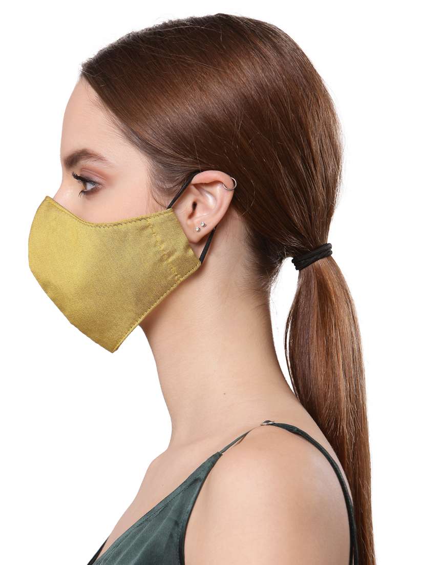 metallic silk plain women mask - 18205295 -  Standard Image - 2
