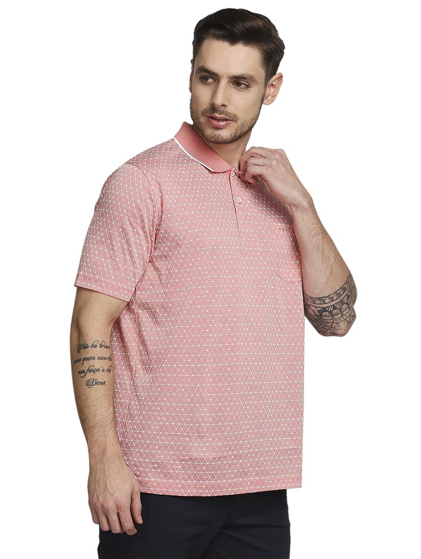 pink printed polo t-shirt - 18205704 - Standard Image - 2