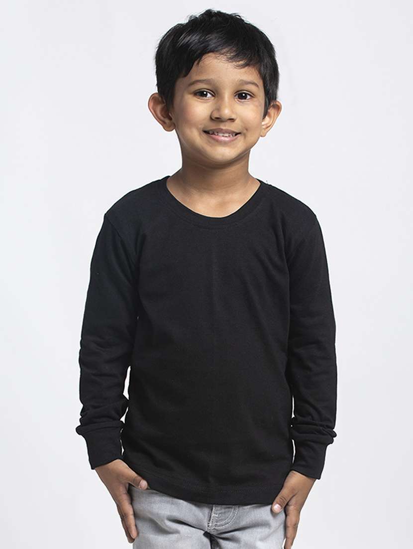 Round Neck Solid T Shirt