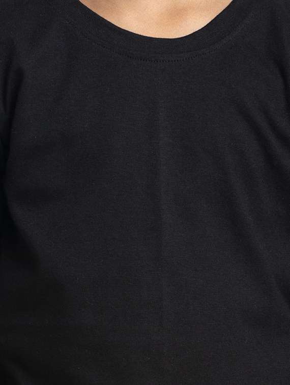 Round Neck Solid T Shirt