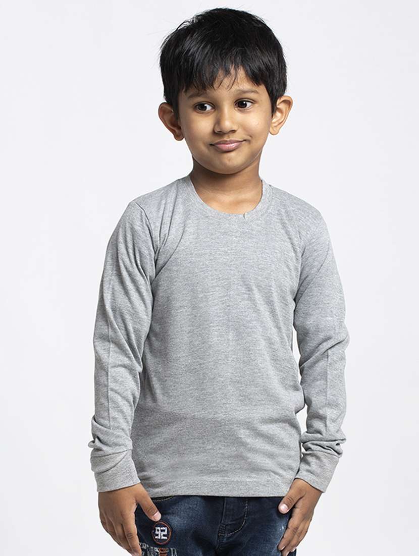 round neck solid t-shirt