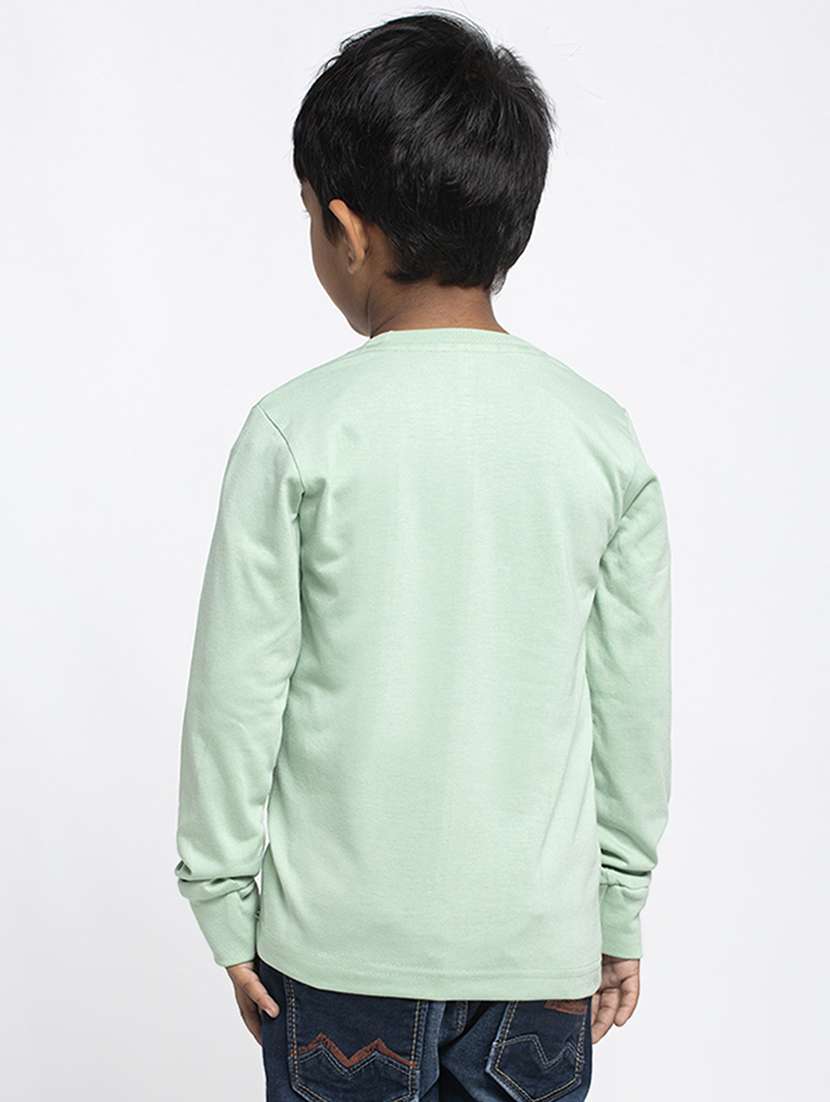round neck solid t-shirt - 18208871 - Standard Image - 2