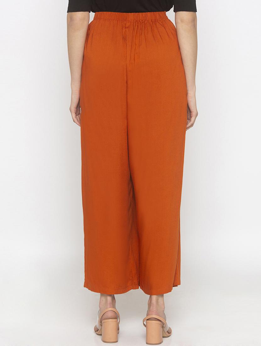 orange solid bottom wear - 18209164 - Standard Image - 2