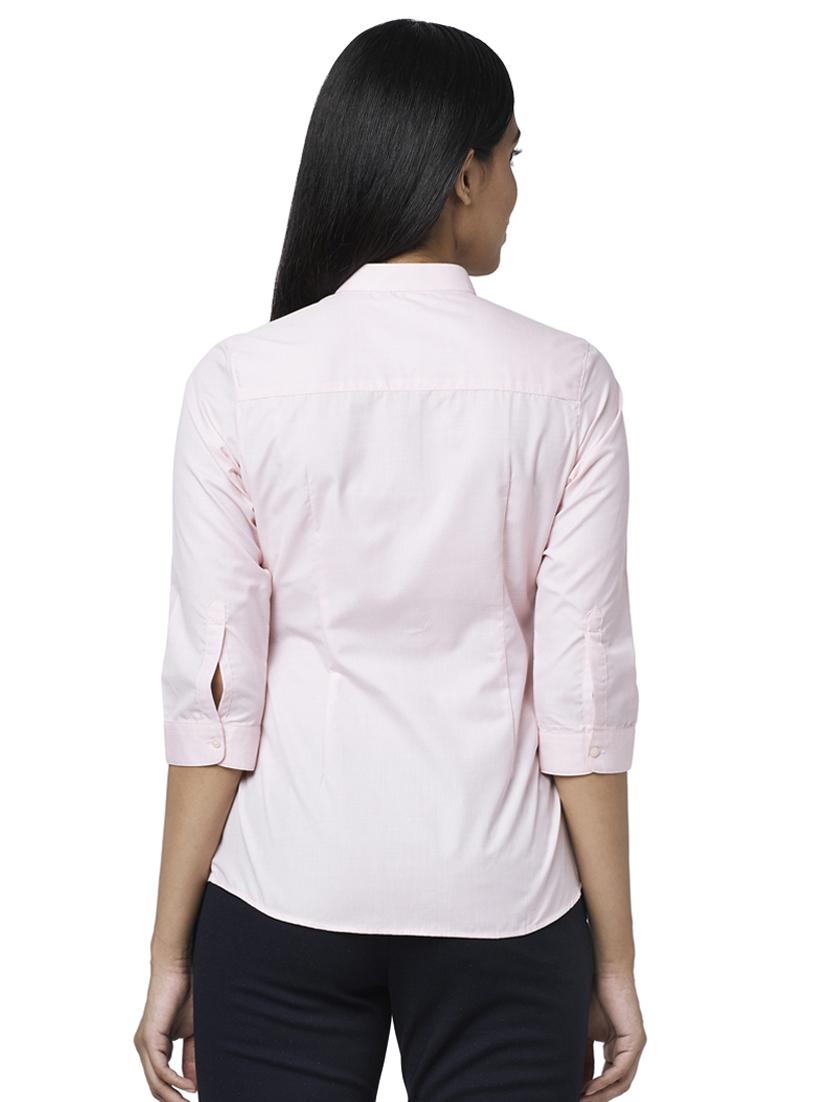 pink solid regular shirt - 18209230 - Standard Image - 2
