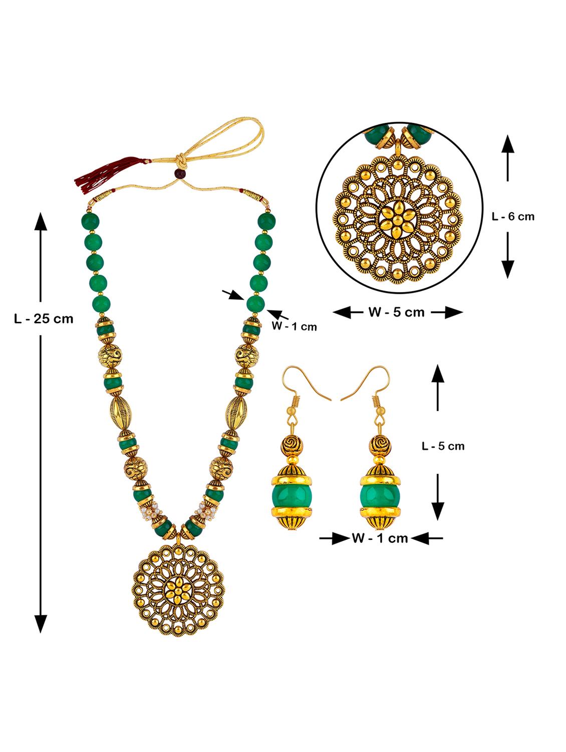 multi colored brass long necklace - 18209563 - Standard Image - 2