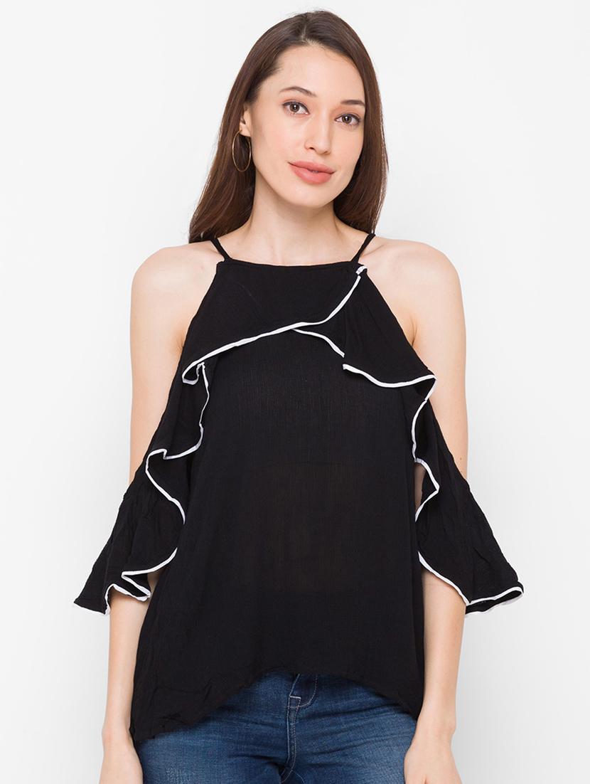 women's a line boat neck top - 18210235 - Zoom Image - 0