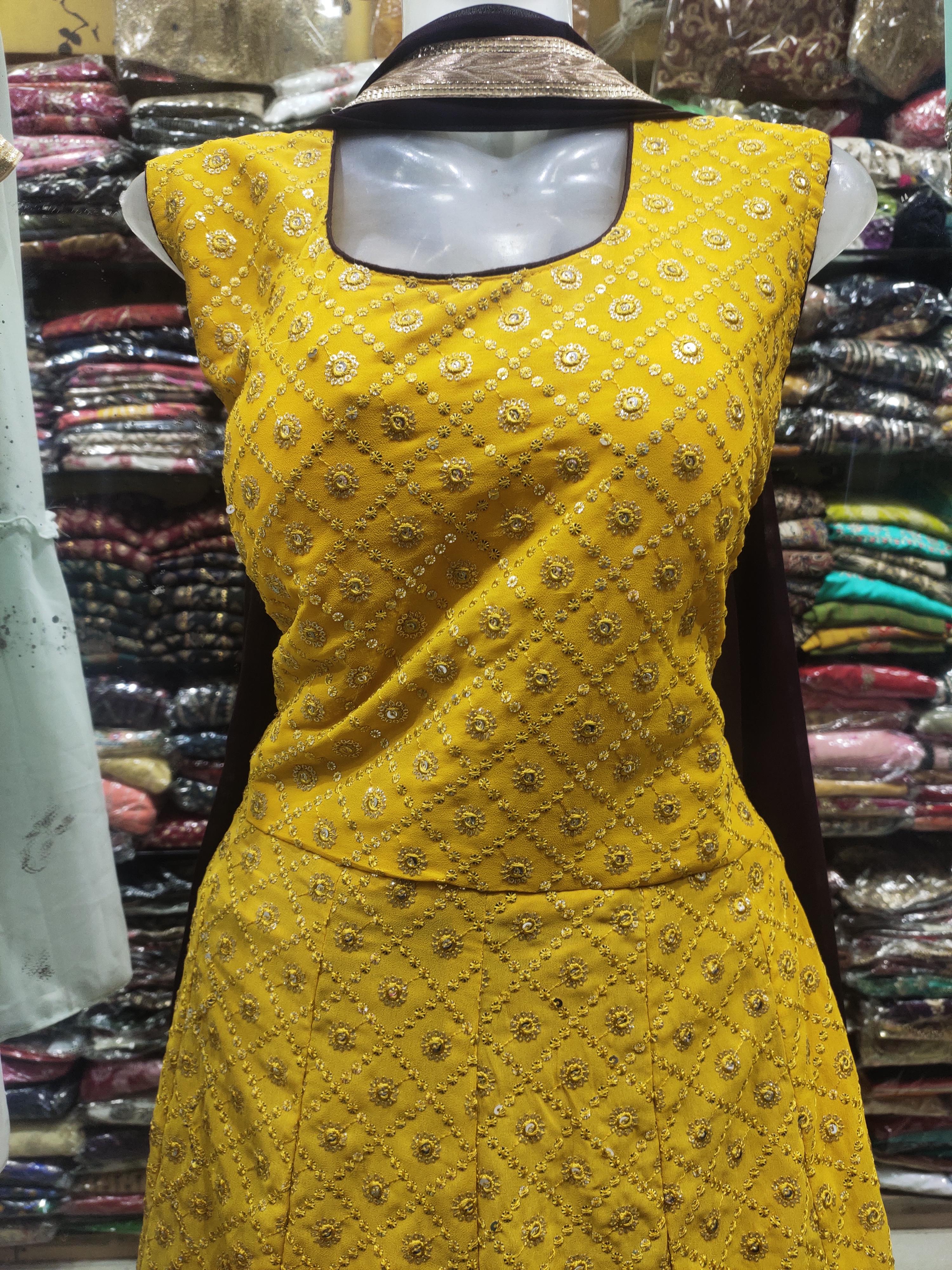 yellow pure kurta sharara set - 18210407 - Standard Image - 2