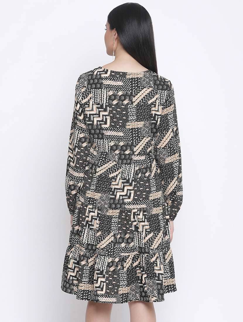 women long sleeves printed maternity dress - 18210694 -  Standard Image - 2