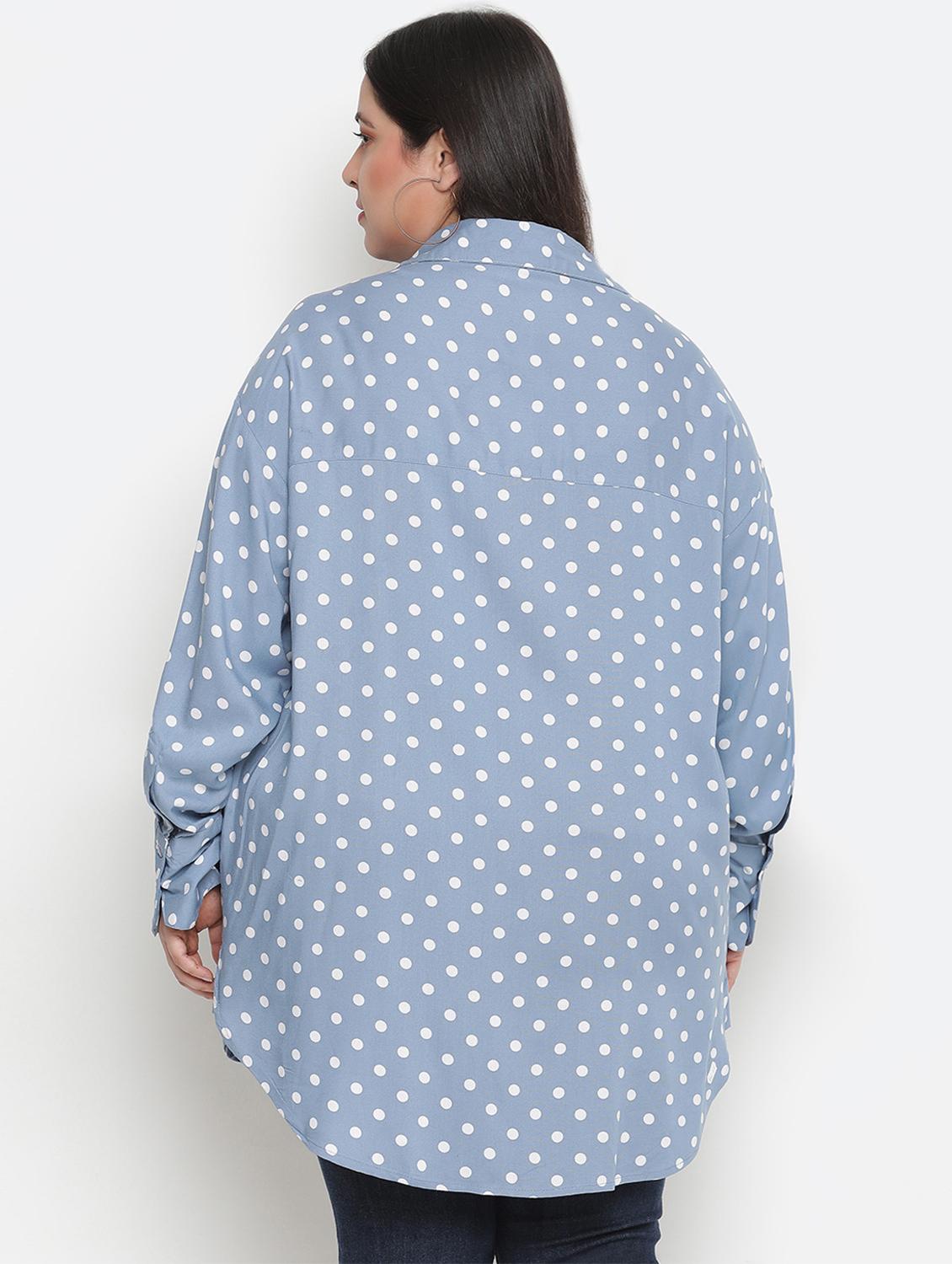 long sleeved polka dot shirt - 18210710 - Standard Image - 2