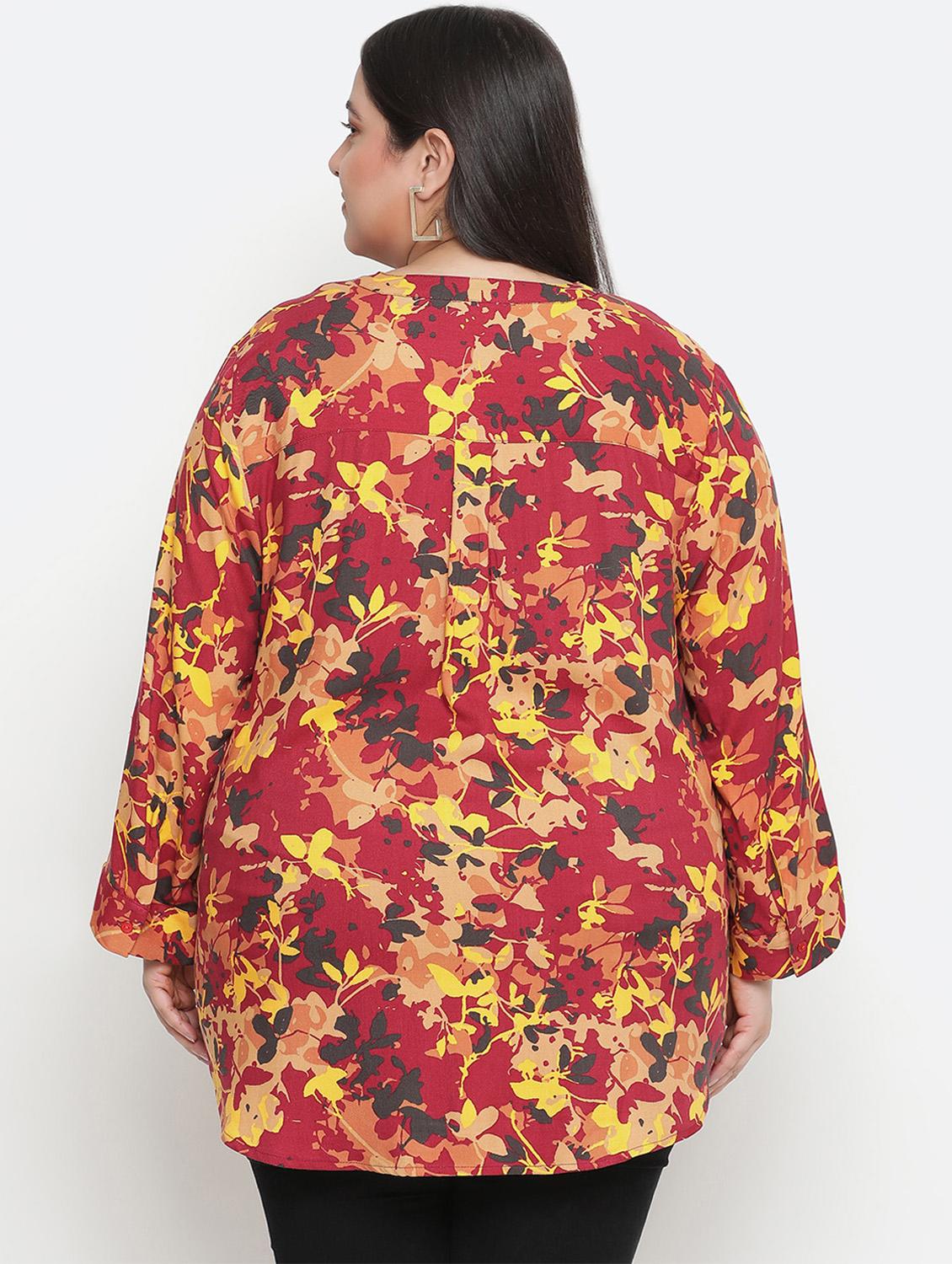long sleeved checkered plus shirt - 18210721 - Standard Image - 2