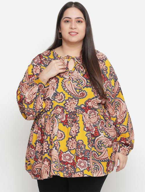 women's a line tie-up neck top - 18210739 -  Standard Image - 0