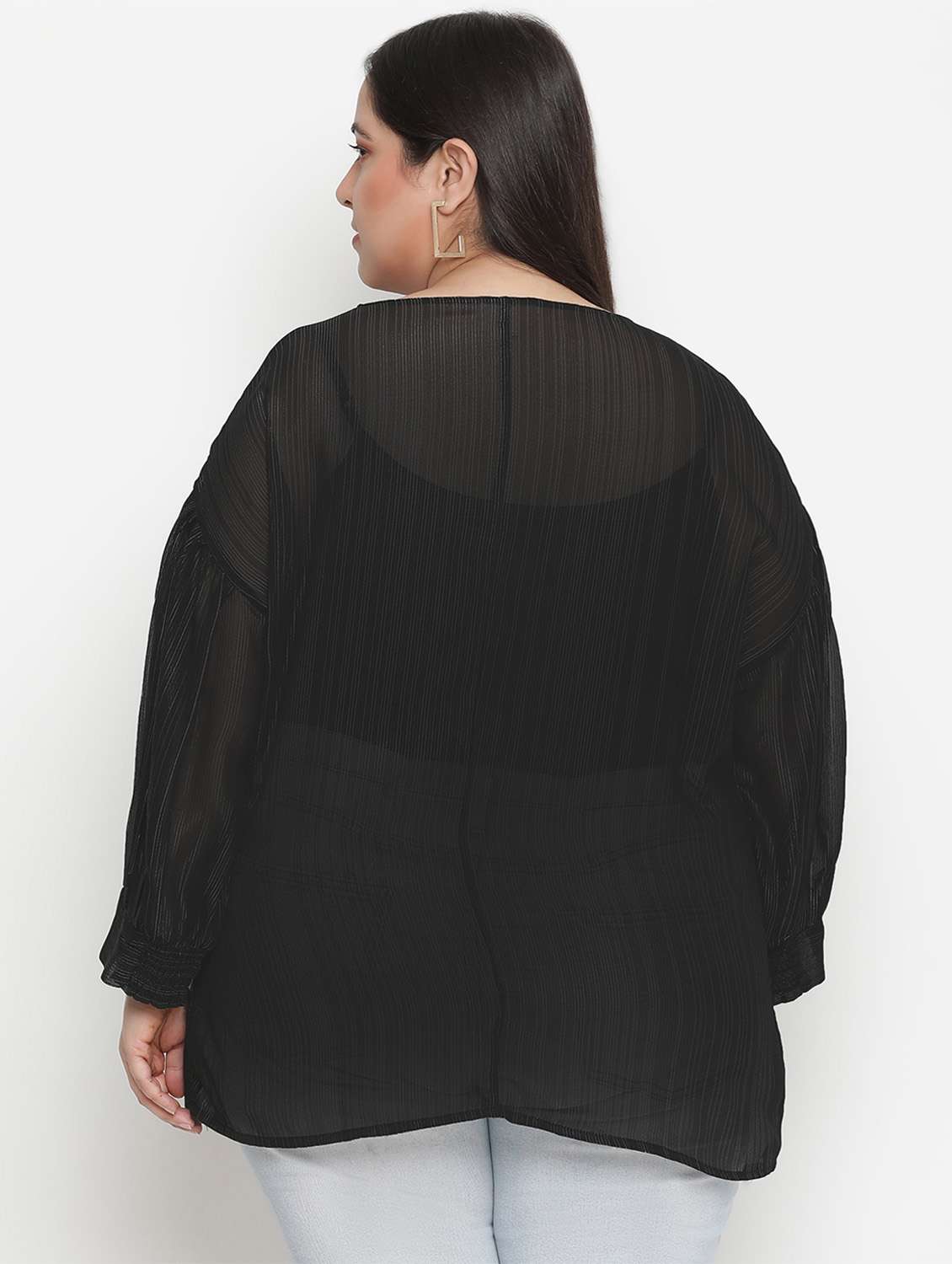women's straight round neck top - 18210748 -  Standard Image - 2
