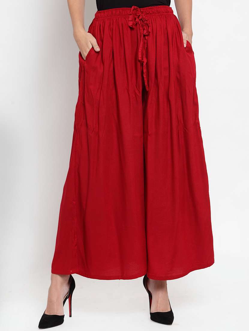 set of 3 solid palazzo  - 18212223 -  Standard Image - 2