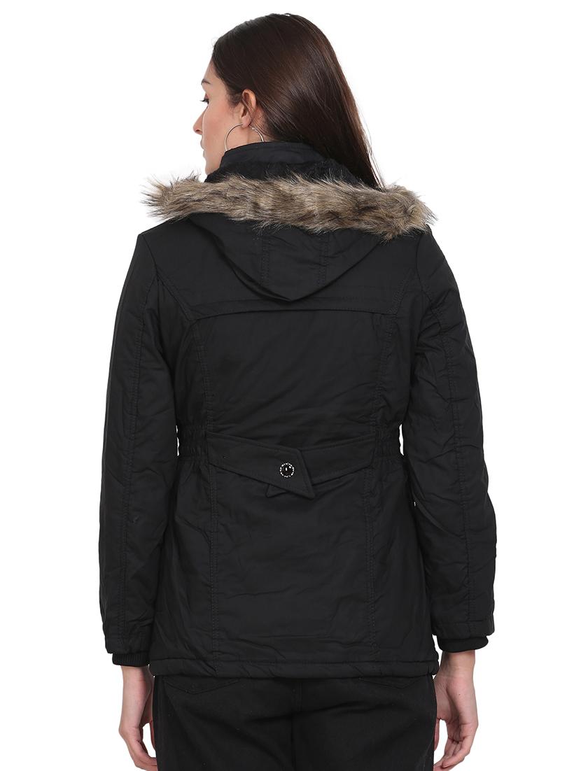 black solids hooded jacket - 18212627 - Standard Image - 2