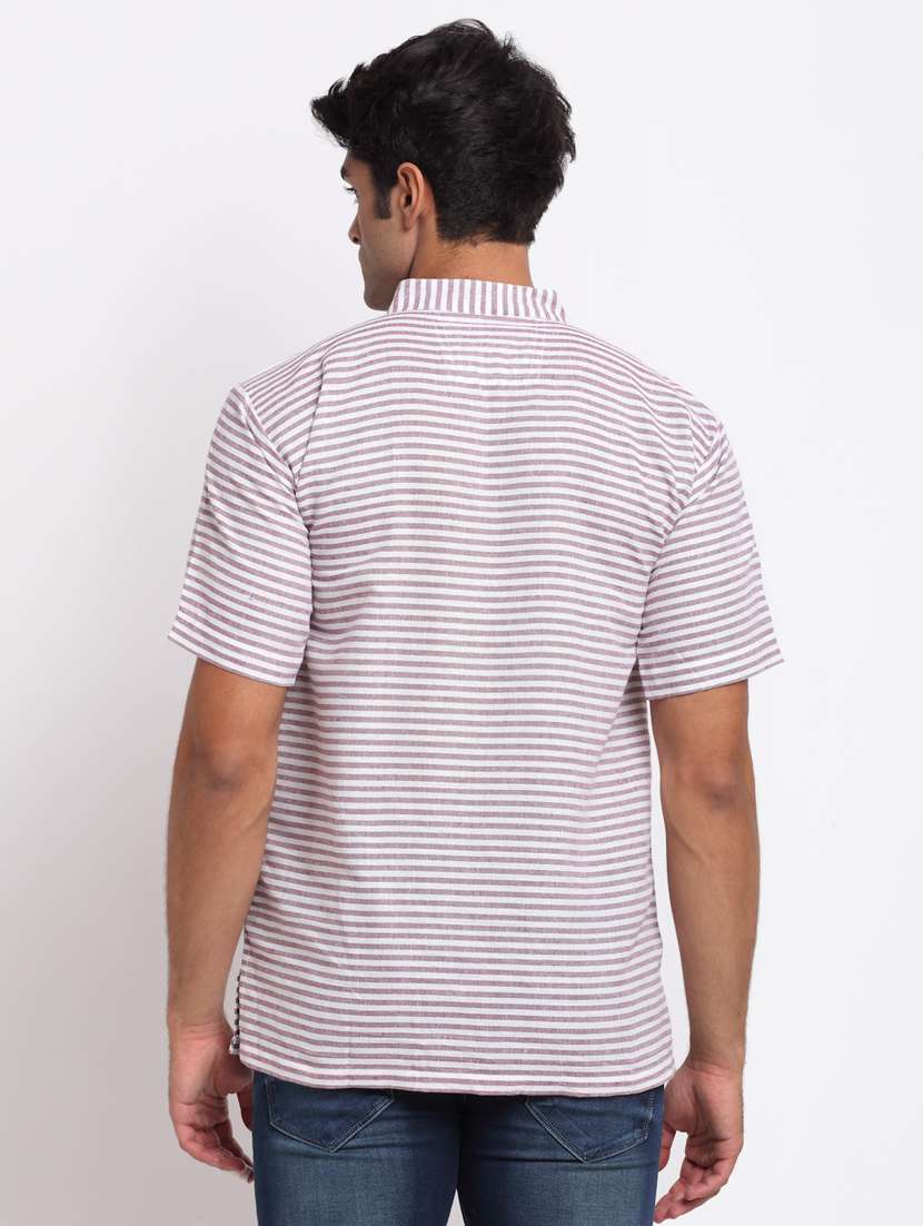 purple striped short kurtas kurta - 18212924 -  Standard Image - 2