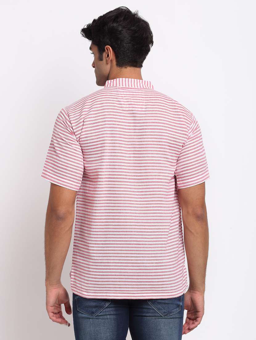 pink striped short kurtas kurta - 18212936 -  Standard Image - 2