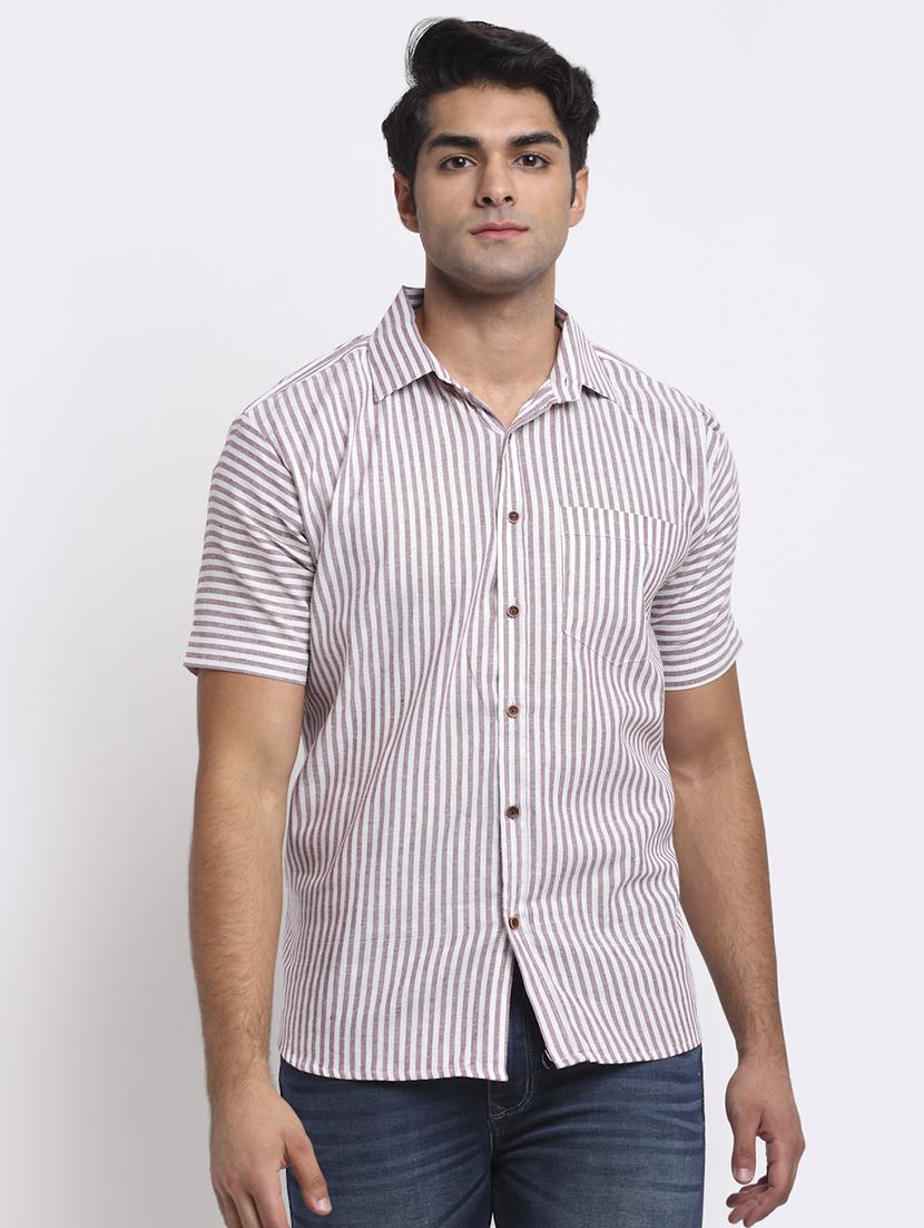 mens stripes casual shirt - 18213099 -  Zoom Image - 0