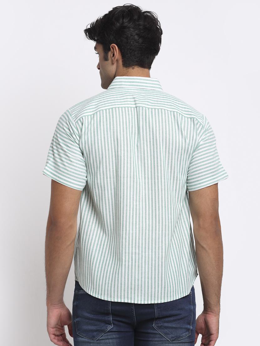 mens stripes casual shirt - 18213102 - Standard Image - 2