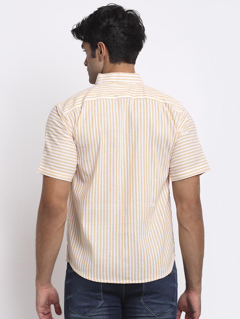 mens stripes casual shirt - 18213104 - Standard Image - 2