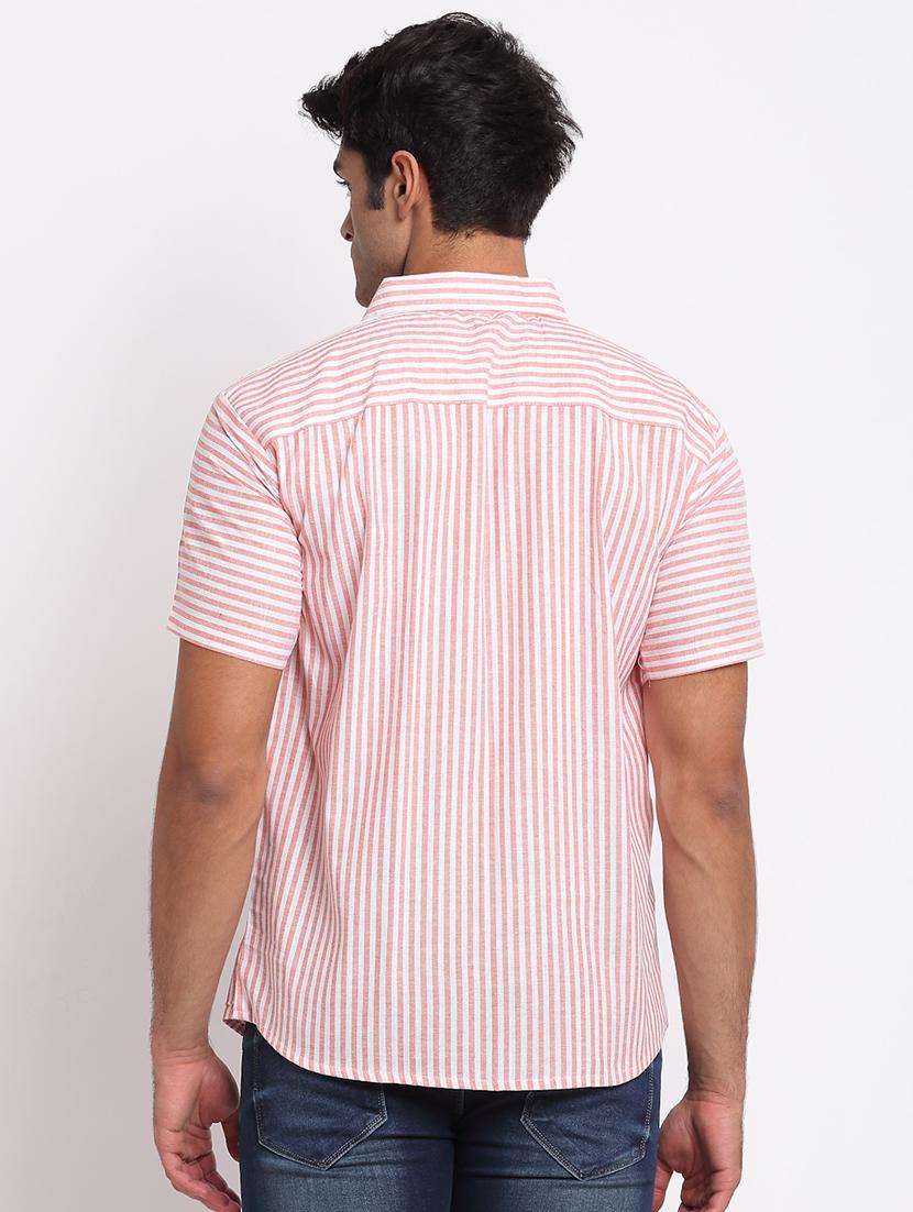 mens stripes casual shirt - 18213107 - Standard Image - 2