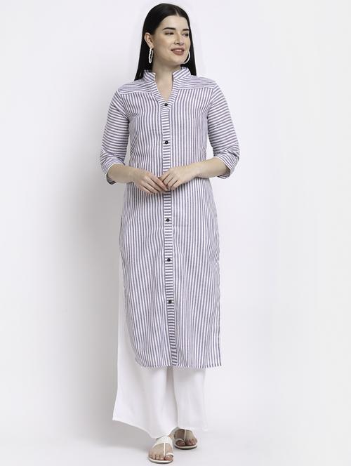women's straight kurta - 18213822 - Standard Image - 0