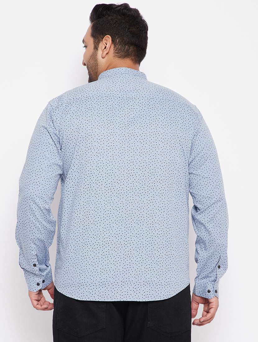 mens micro print casual shirt - 18215175 -  Standard Image - 2