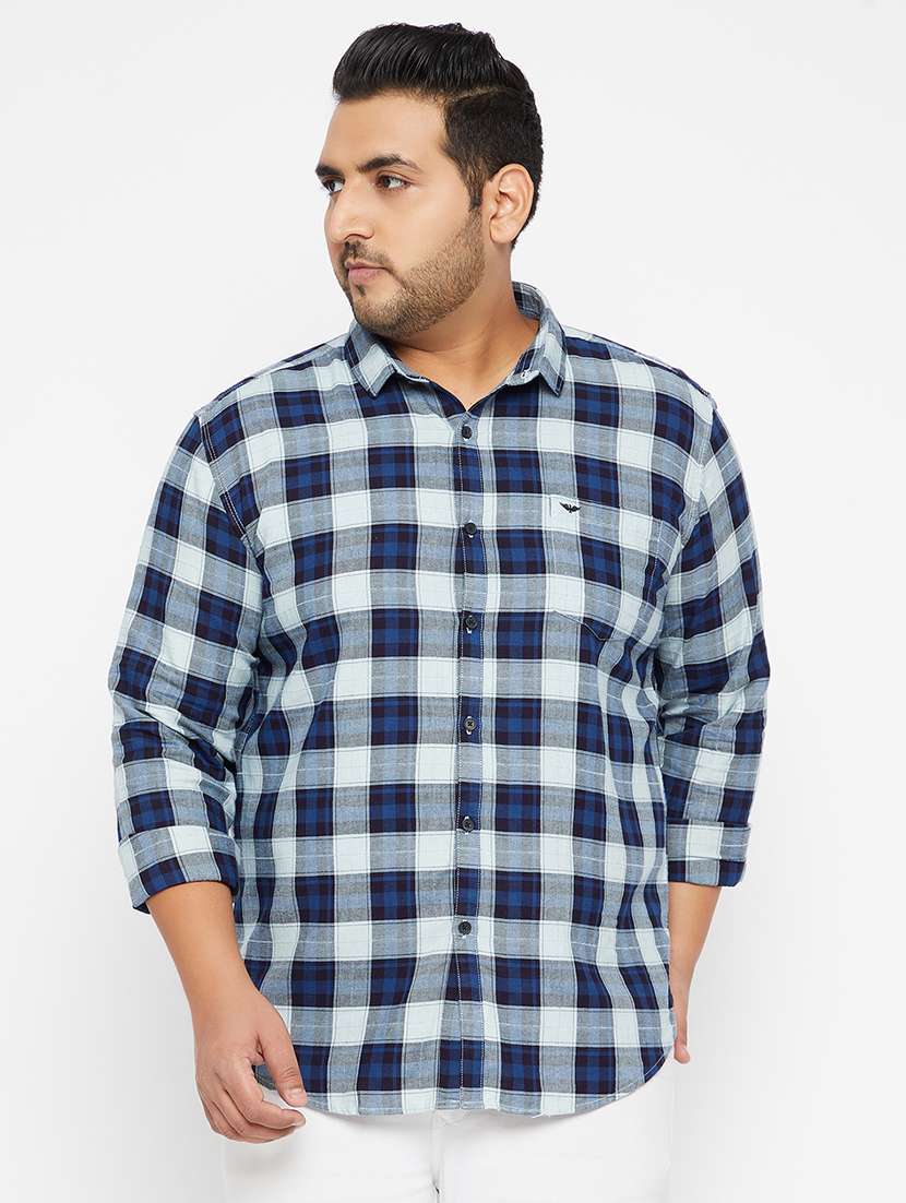 mens checks casual shirt