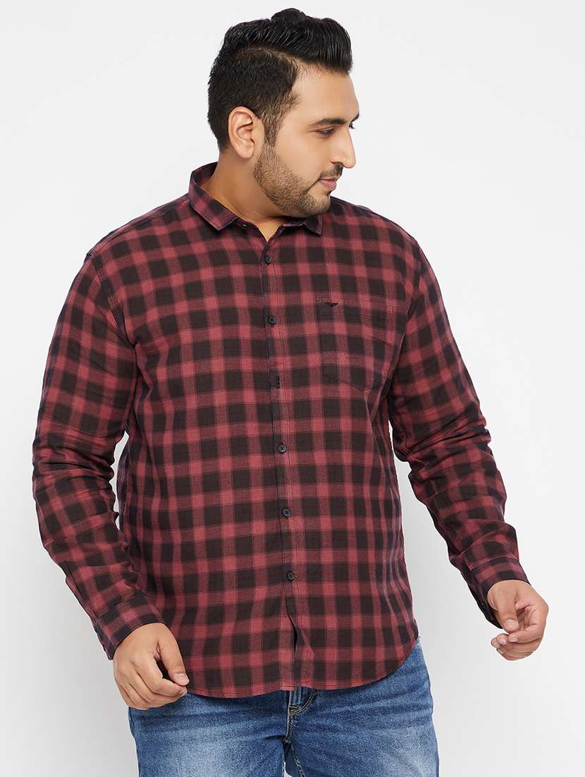 mens checks casual shirt