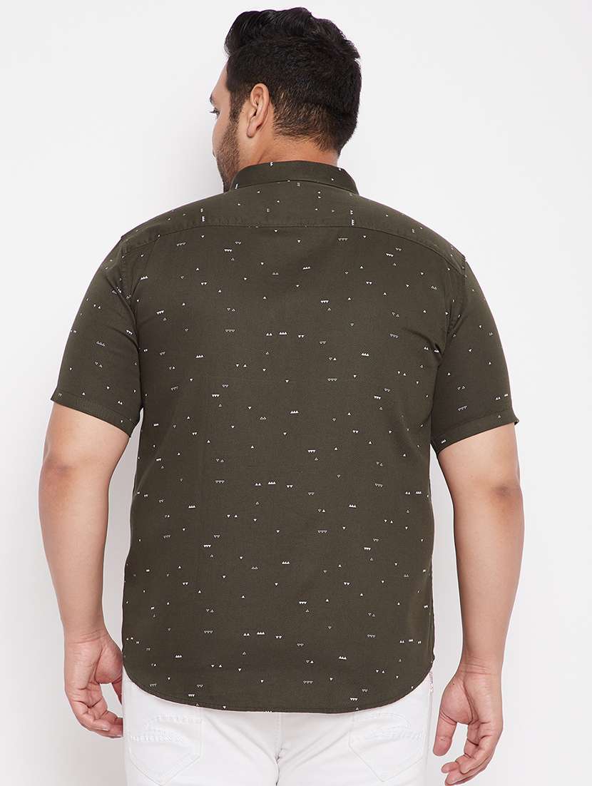 mens micro print casual shirt - 18215208 -  Standard Image - 2