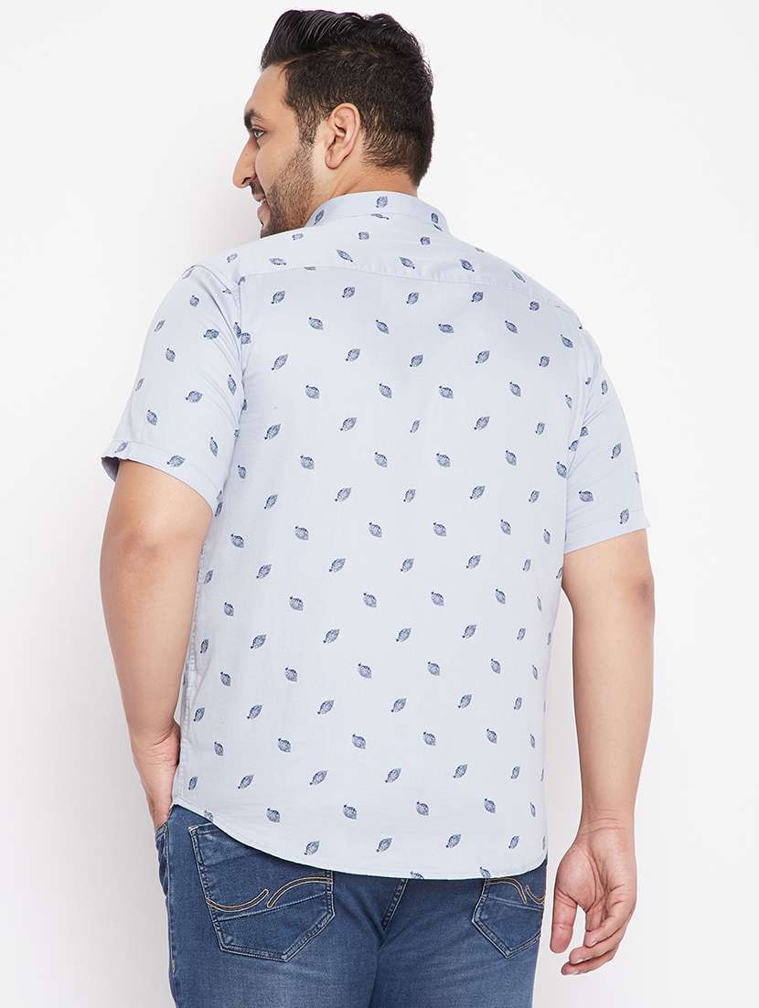 mens leaf print casual shirt - 18215223 -  Standard Image - 2