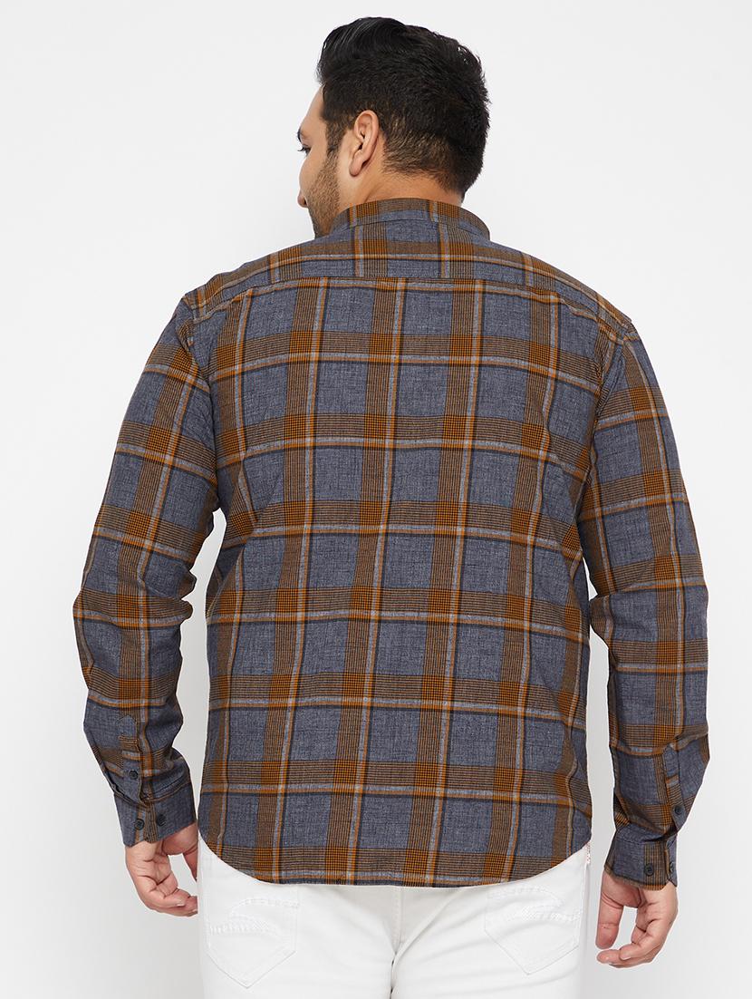 mens checks casual shirt - 18215231 - Standard Image - 2