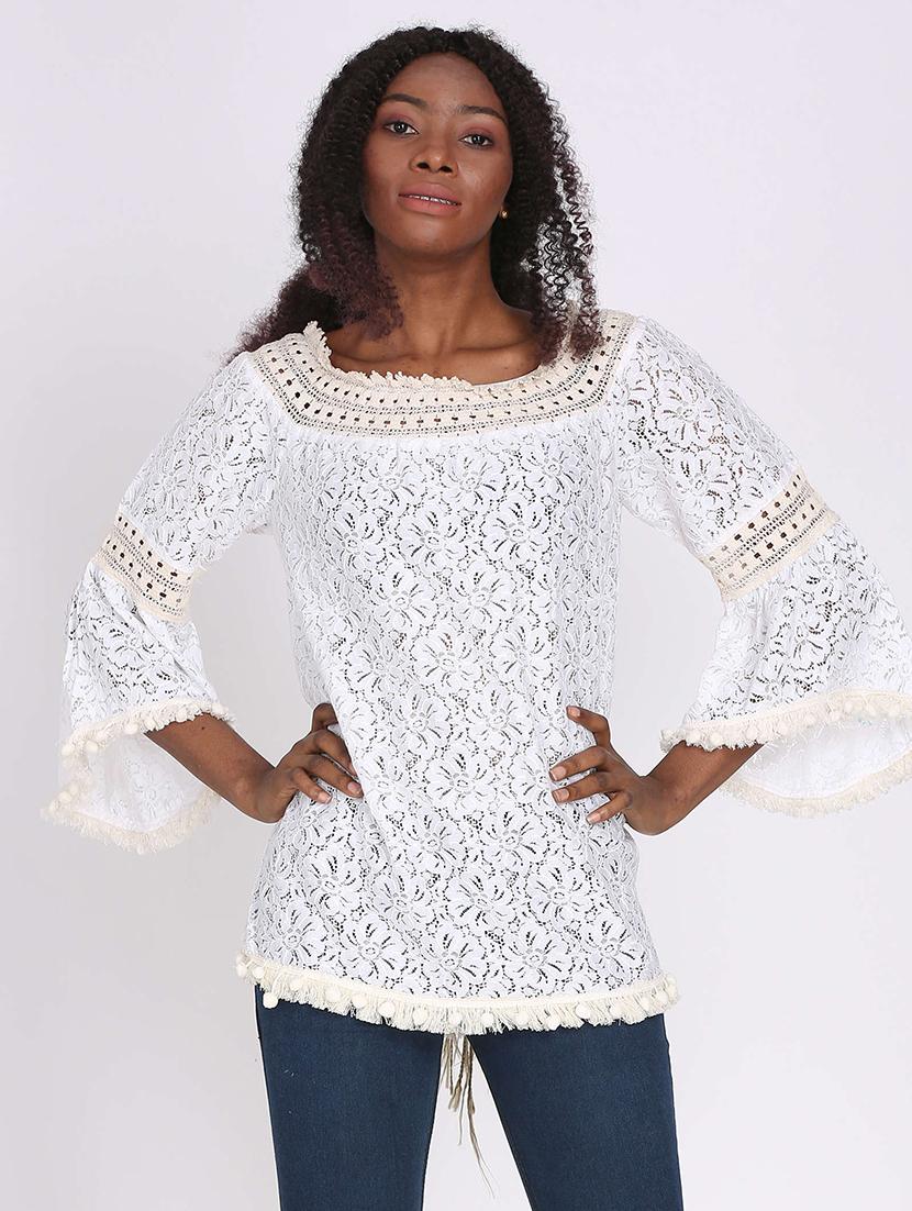 women's straight round neck top - 18217047 - Zoom Image - 0