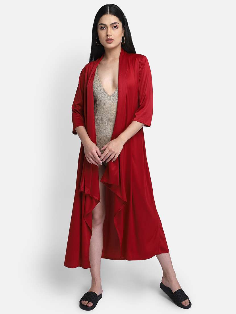 red solid regular coverup