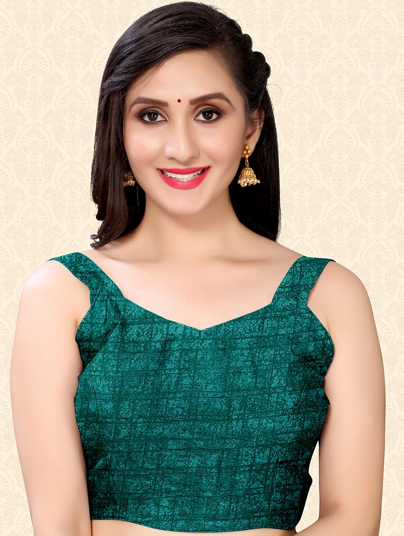 floral printed saree with blouse - 18217194 - Standard Image - 2
