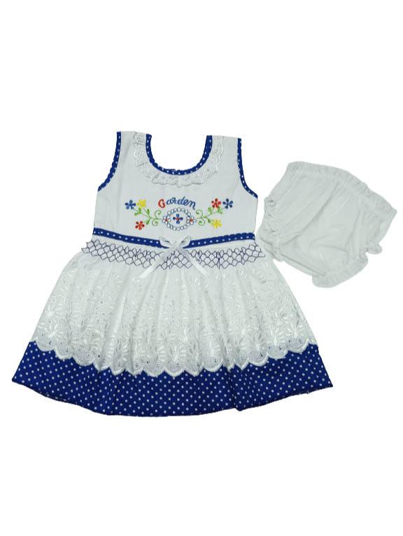 girls round neck sleeveless frock - 18217515 - Standard Image - 2