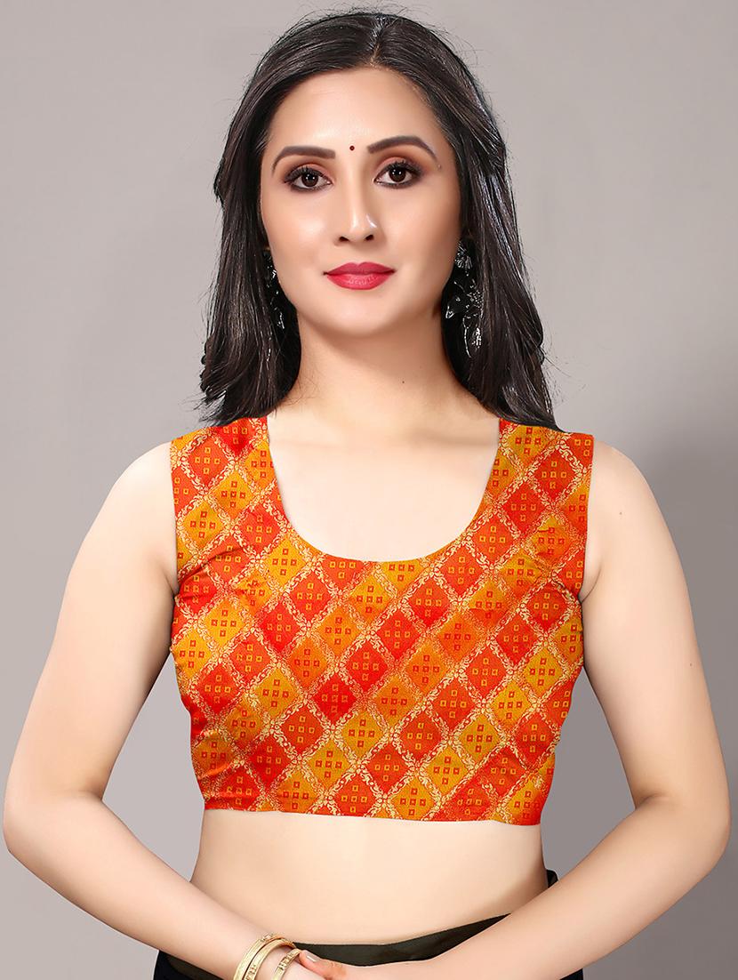 yellow chiffon printed saree - 18217715 - Standard Image - 2