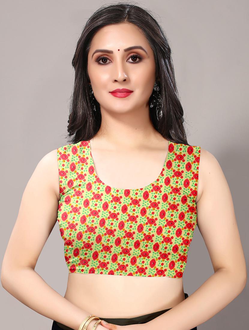 yellow georgette printed saree with blouse - 18217753 - Standard Image - 2