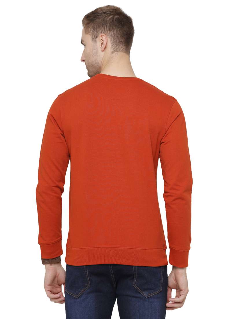 orange chest printed sweatshirt - 18218136 - Standard Image - 2