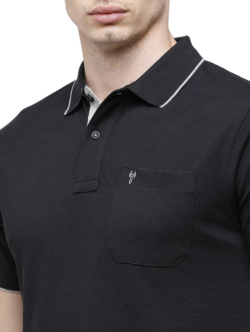 men solid short sleeve regular fit polo t-shirt - 18218557 -  Standard Image - 2