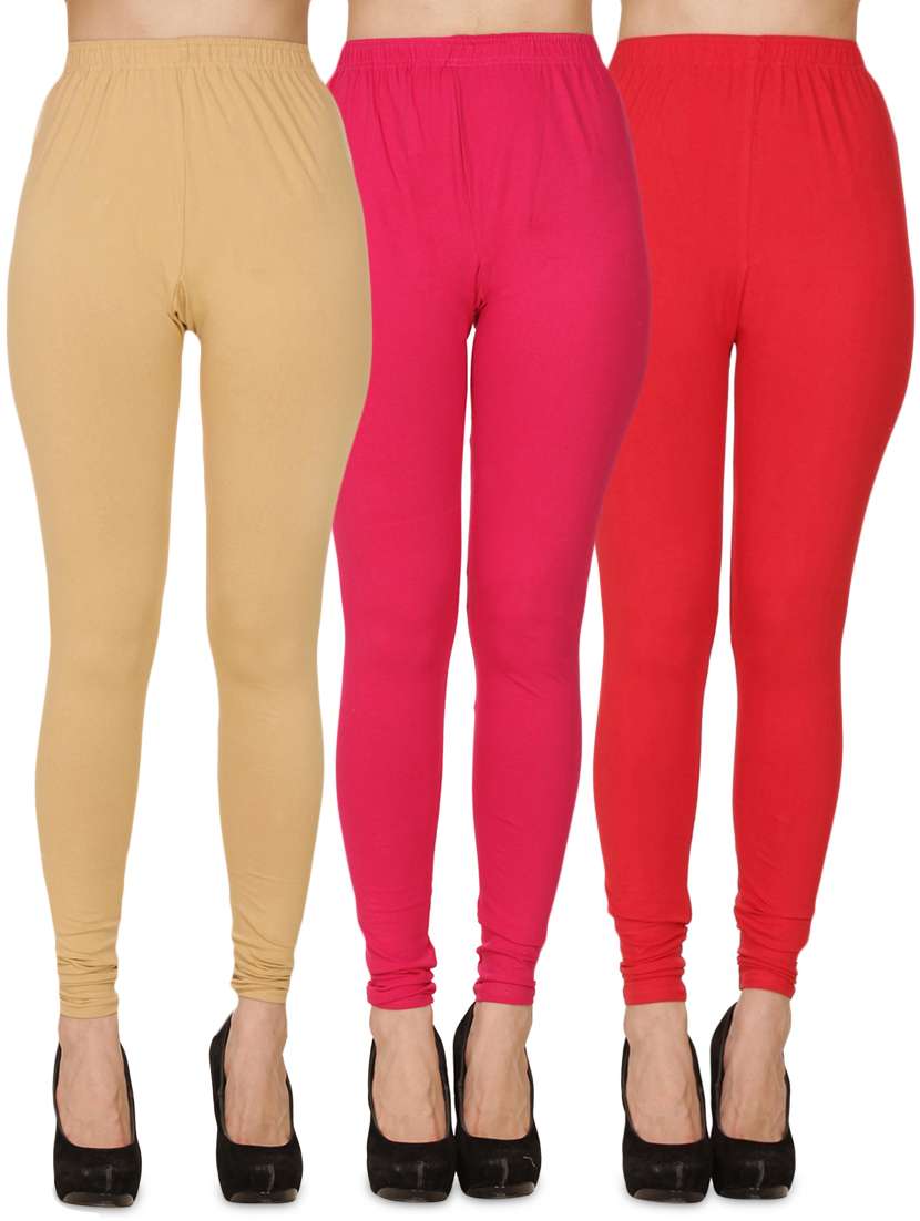 pack of 3 solid full length legging