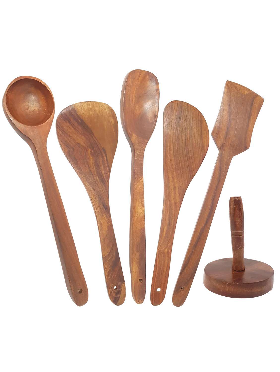 buzykart® 5 sheesham skimmers & 1 masher